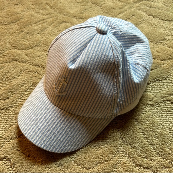 Janie and Jack nautical striped hat. Size 18 to 24 Months. 💙⚓️ - Picture 7 of 7